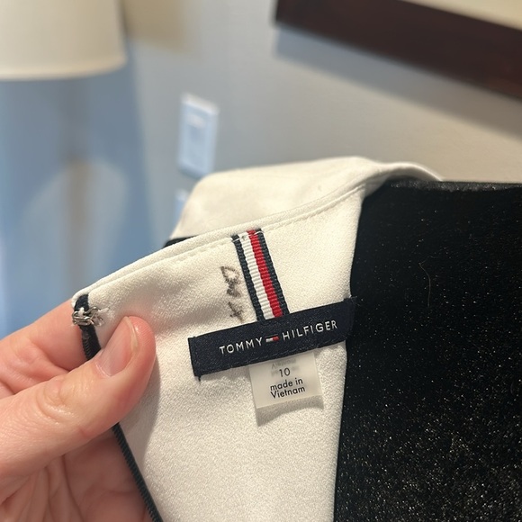 Tommy Hilfiger‎ Womens Colorblocked Fit & Flare Dress Round Neckline Size 10 NWT - Picture 7 of 7